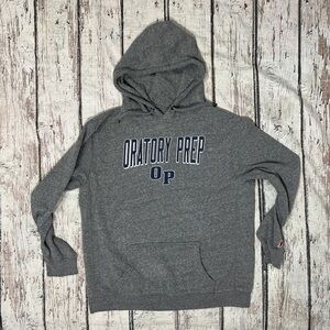 Oratory Prep High School New Jersey Gray League Retro Hoodie Pullover Sweatshirt
